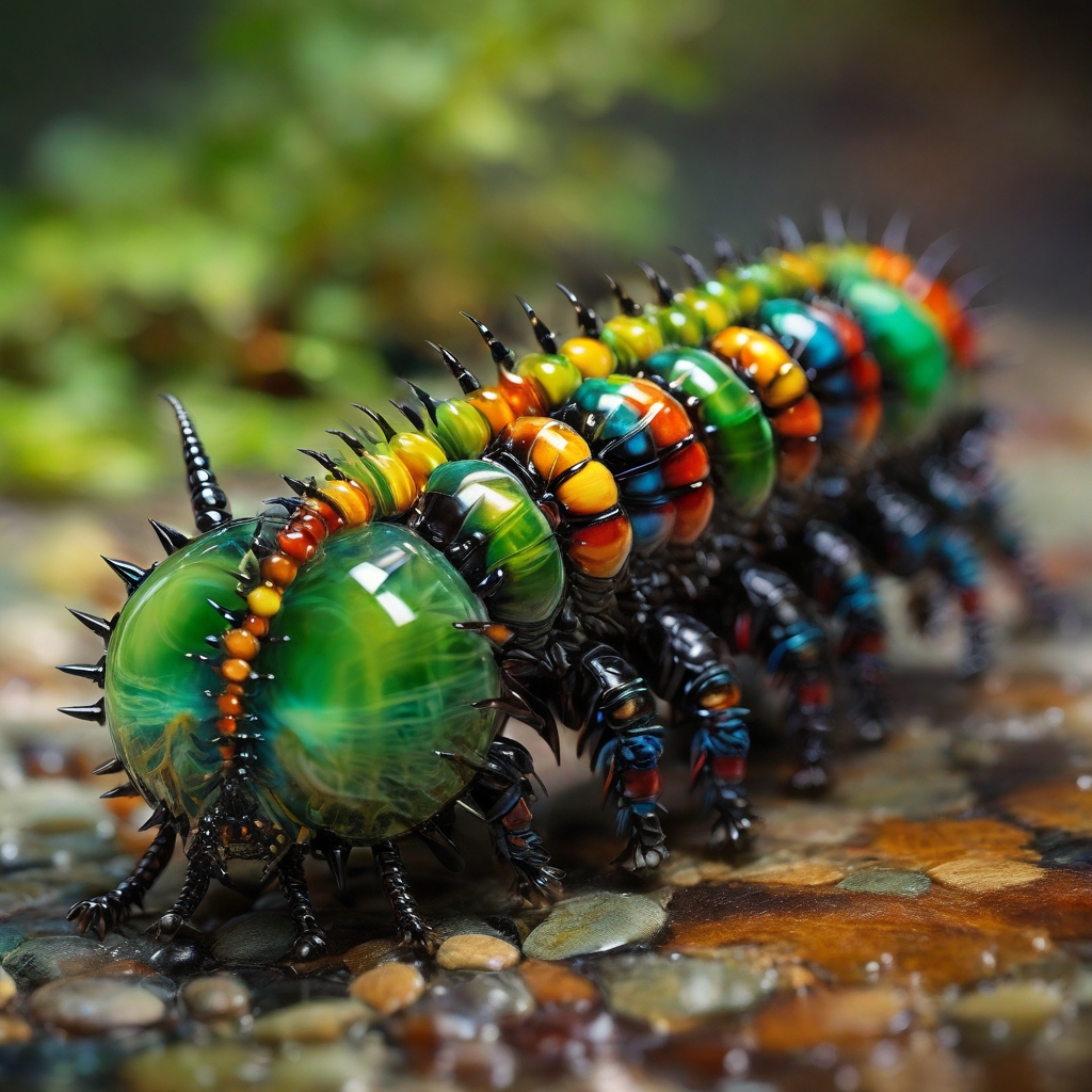 colorful centipede