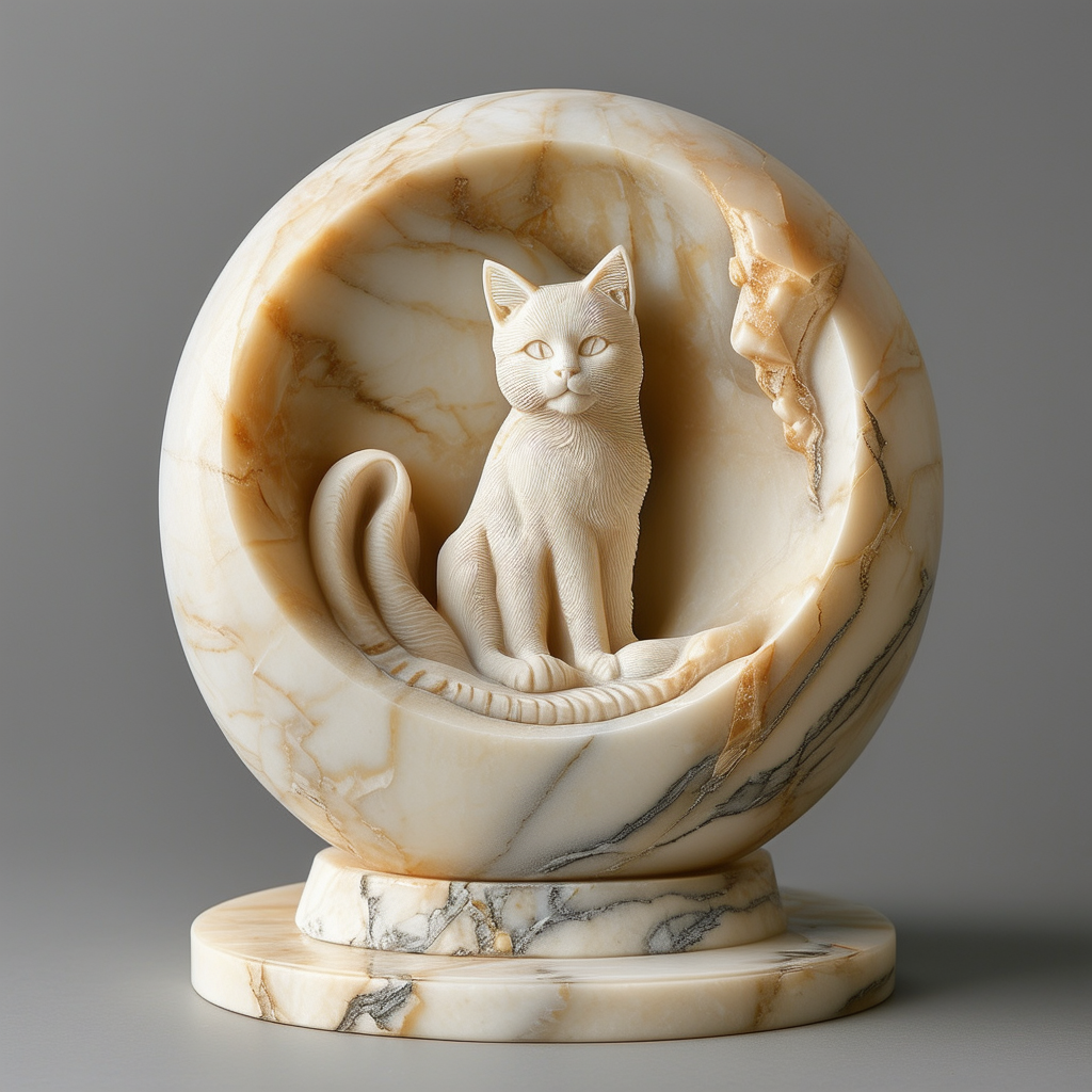 marble cat